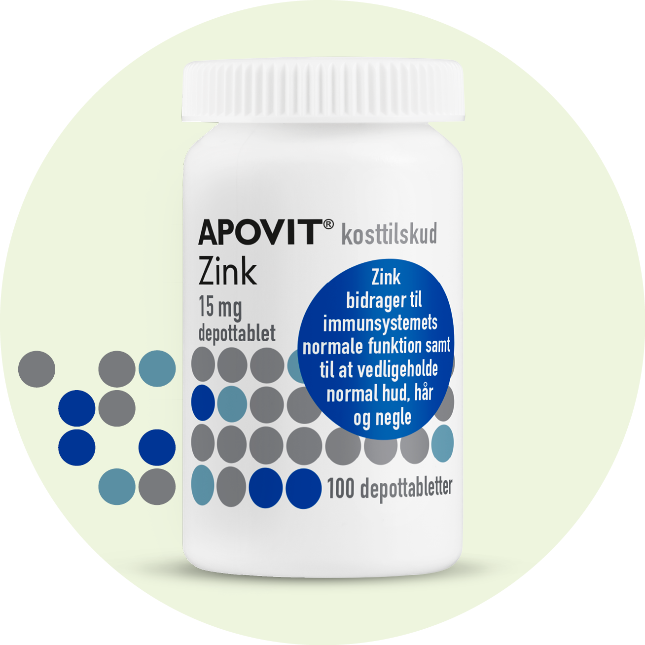 Zink, 100 tabletter