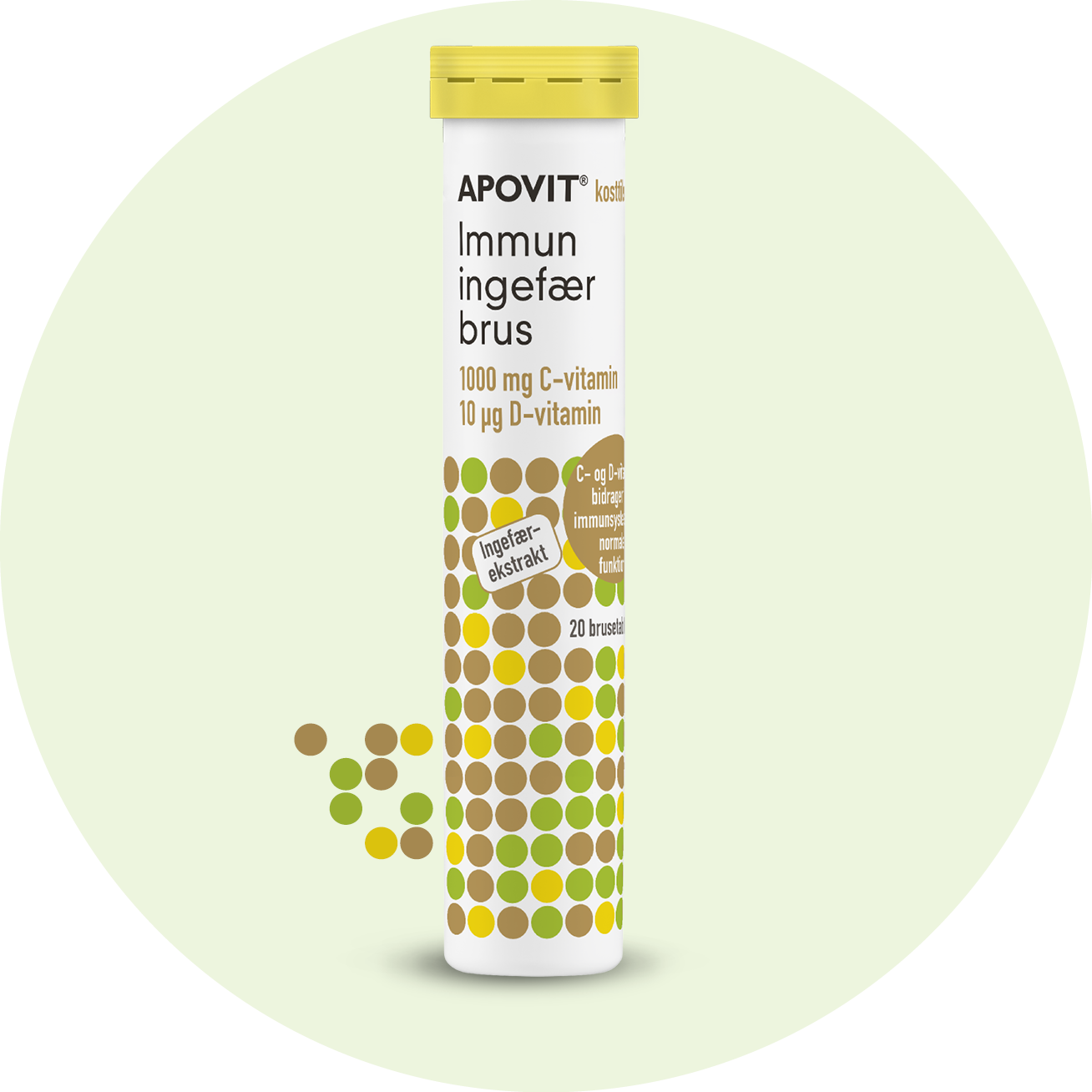 C- og D-vitamin bidrager til immunsystemets normale funktion.