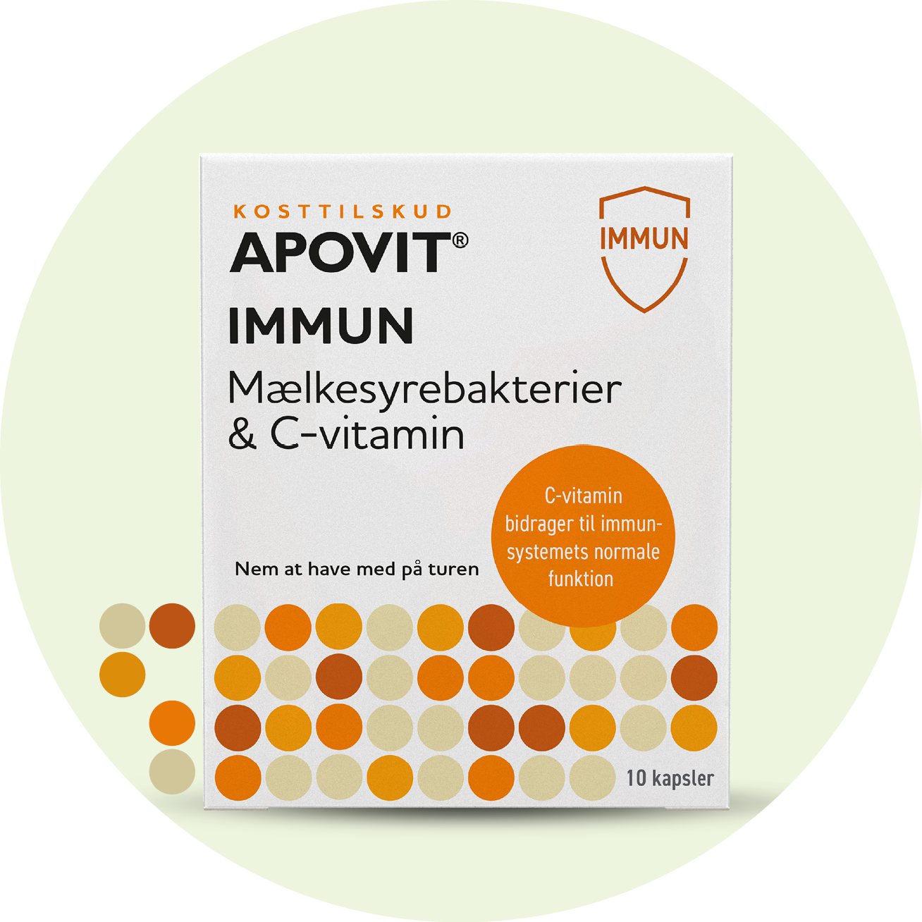 Immun Mælkesyrebakterier & C-vitamin, 10 kapsler