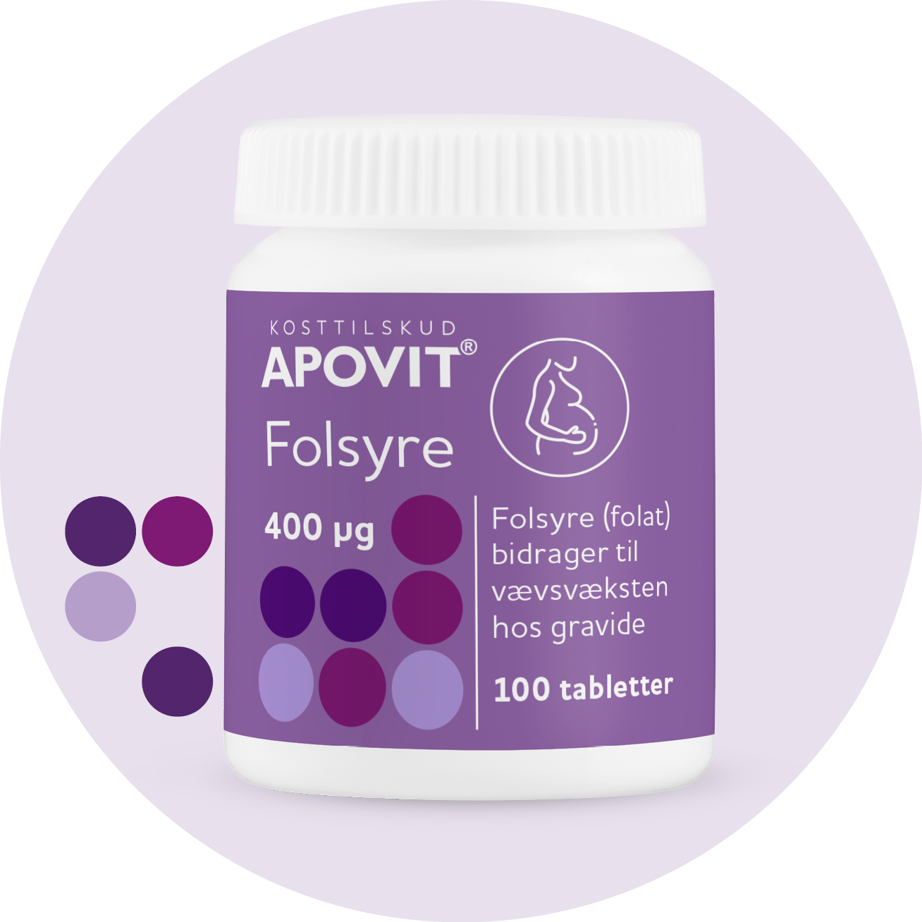 Folsyre, 100 tabletter