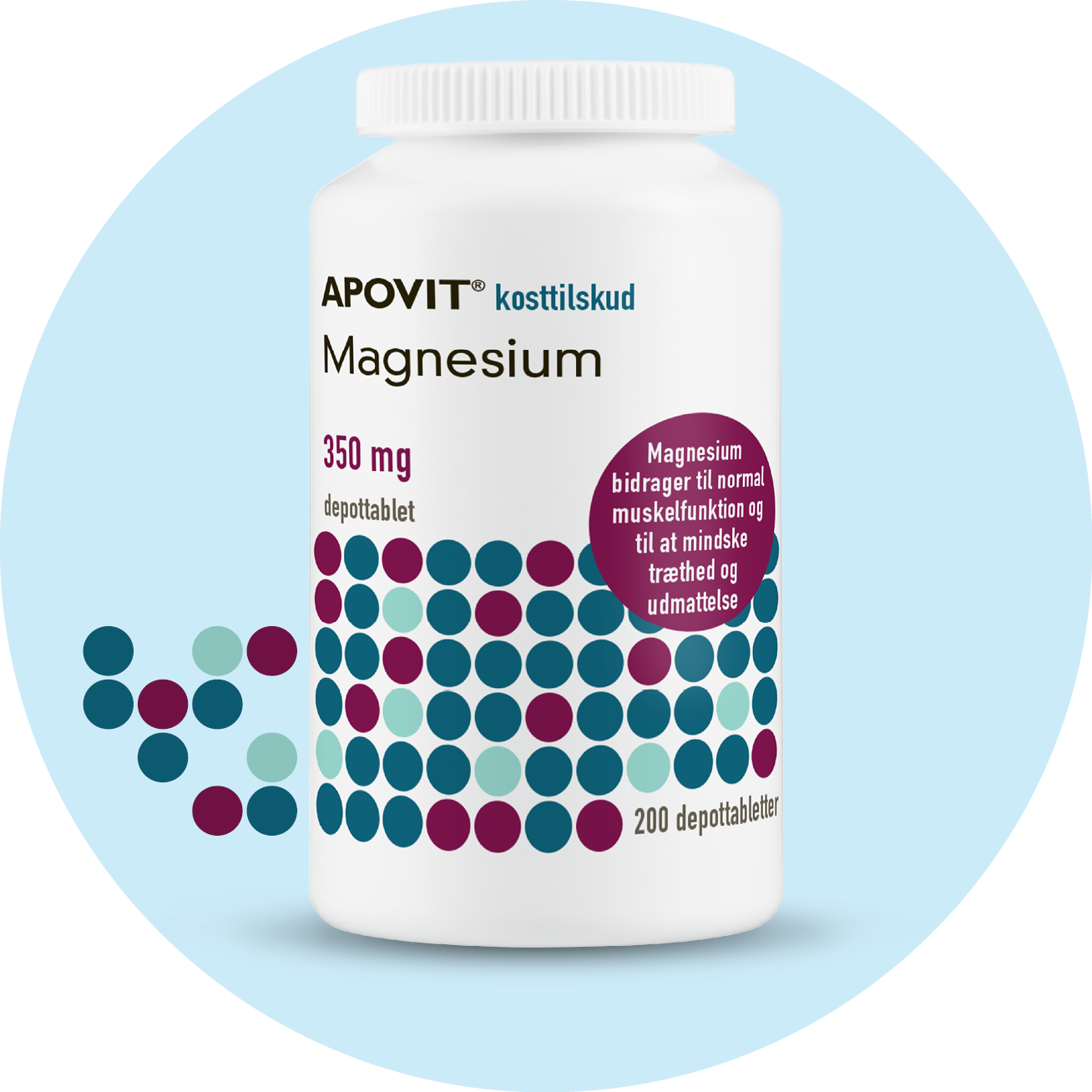 Magnesium 350 mg, 200 depottabletter