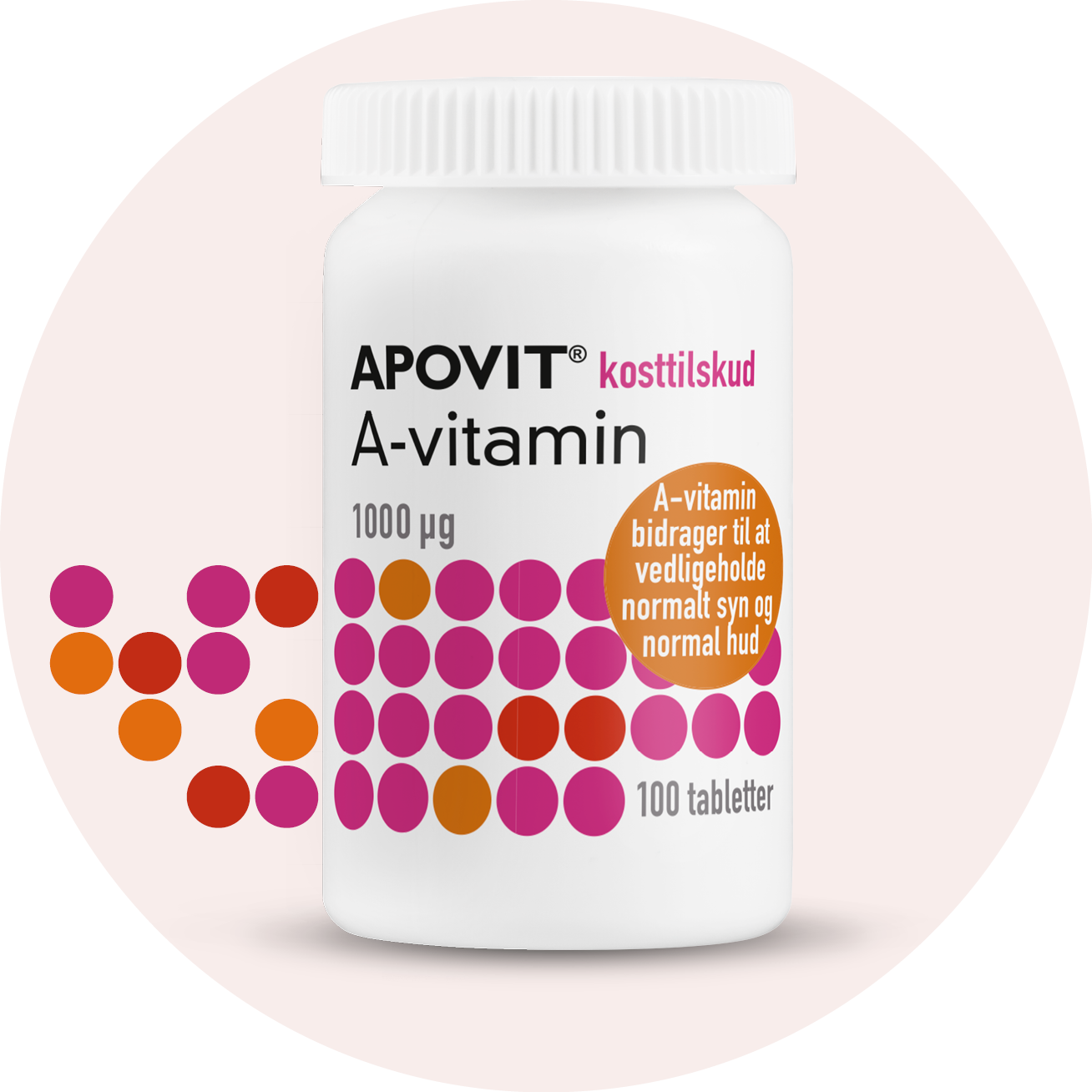 A-vitamin 1000 µg, 100 tabletter