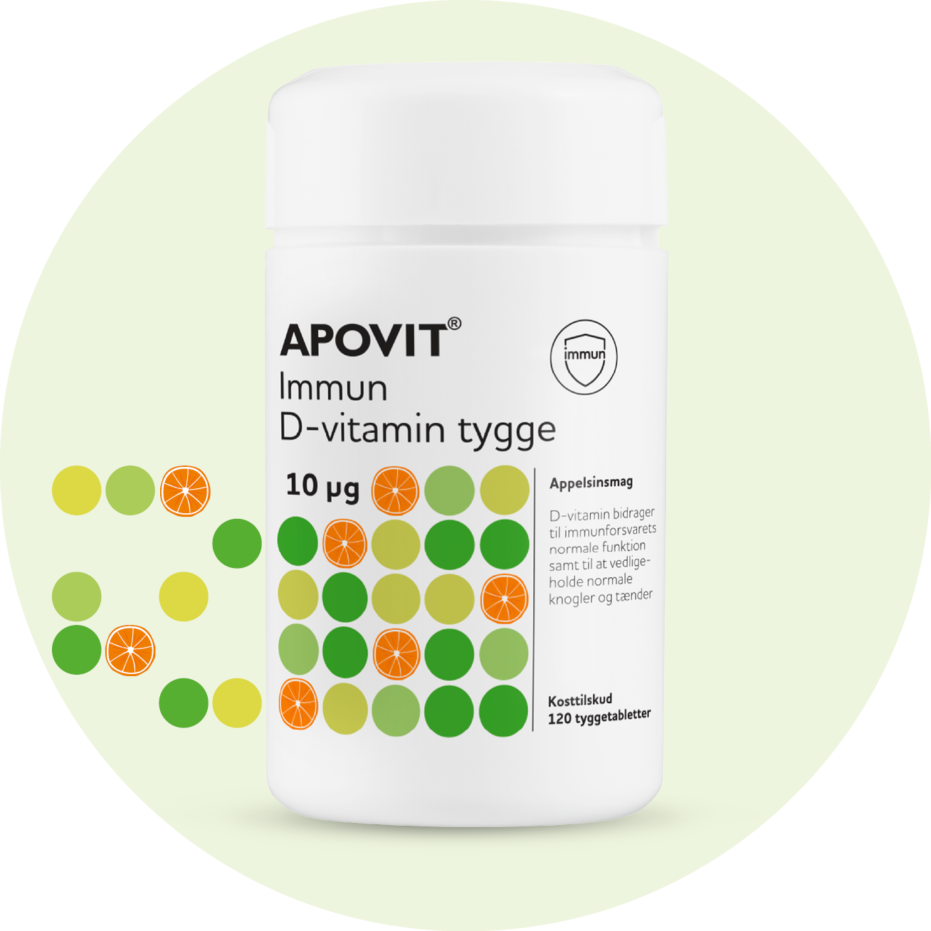 D-vitamin bidrager til immunsystemets normale funktion