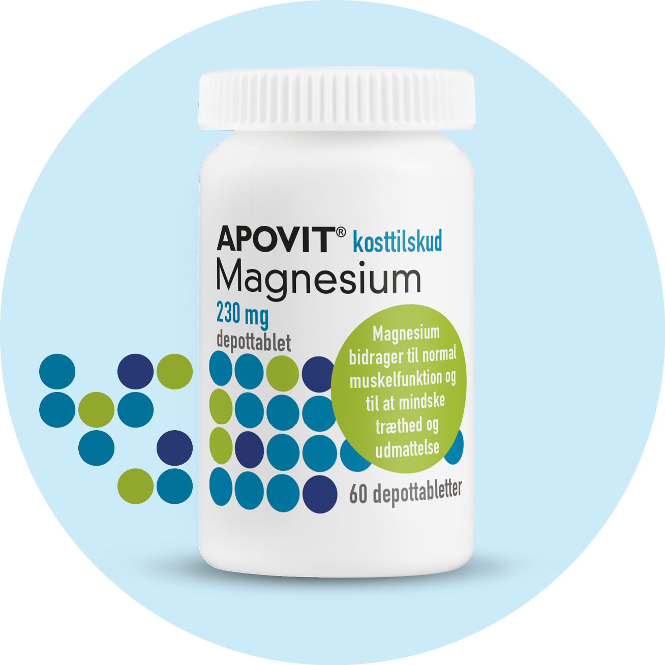 Magnesium 230 mg, 60 depottabletter