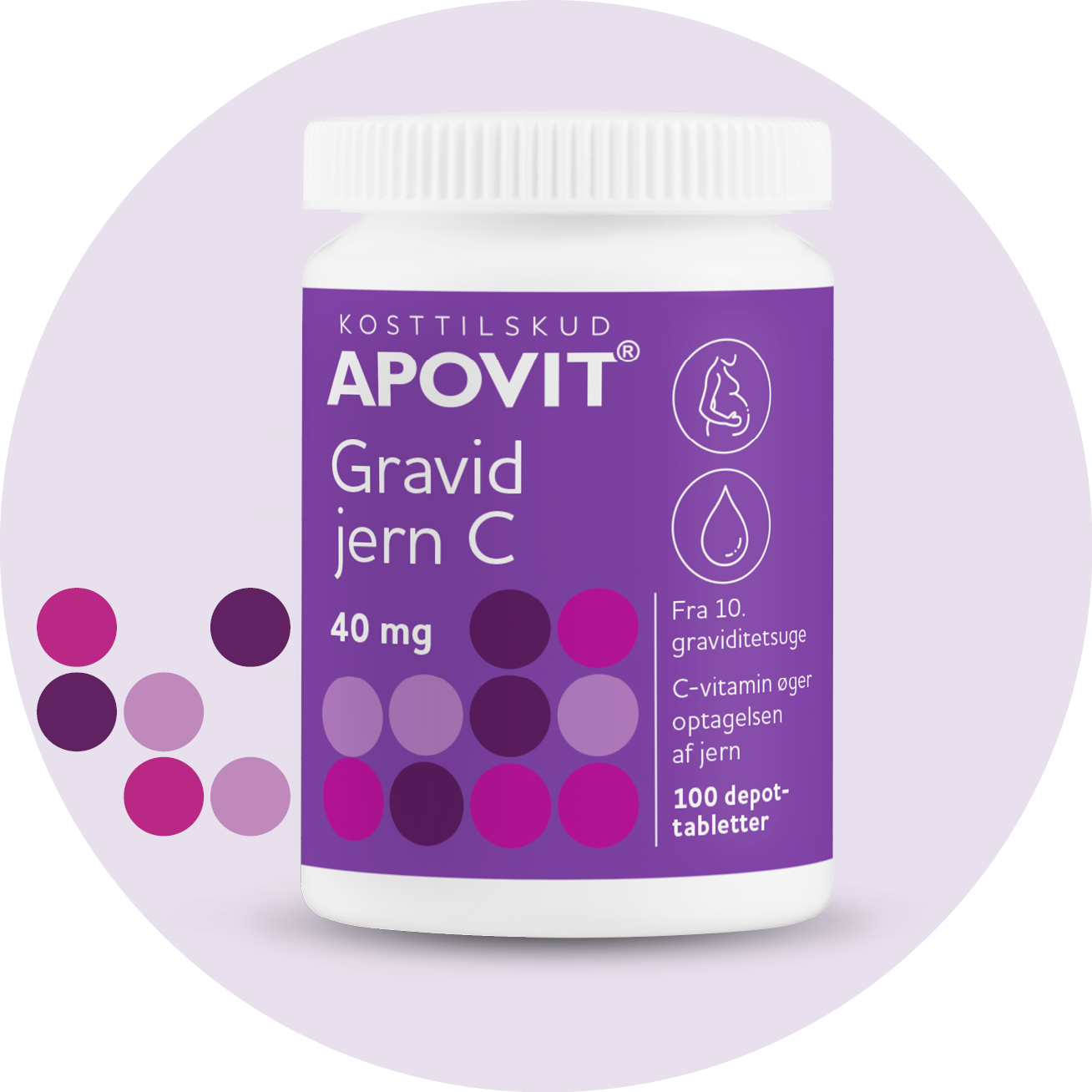 Gravid jern C, 100 tabletter