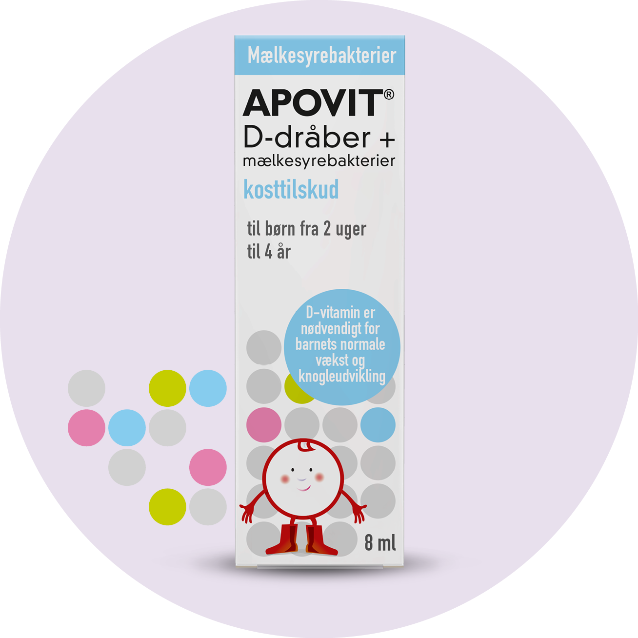 D-dråber + mælkesyrebakterier, 8 ml